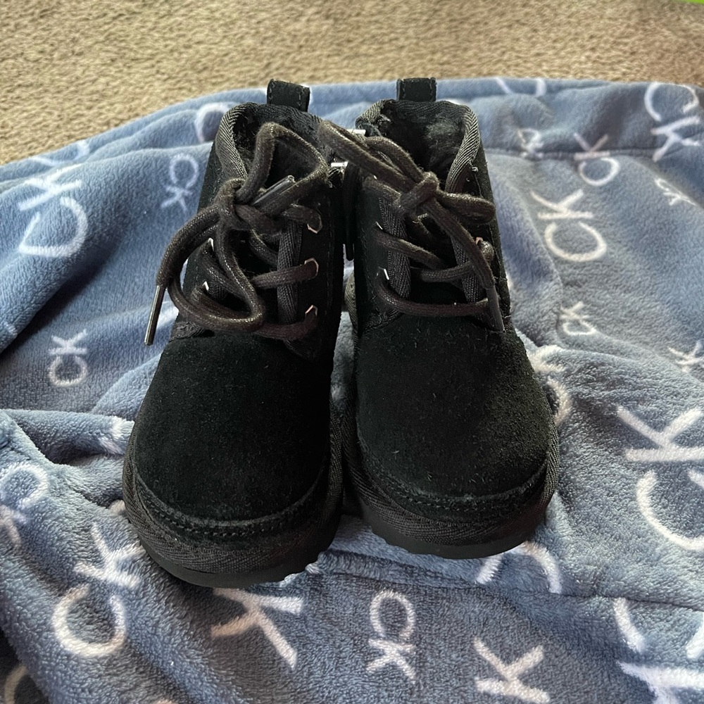 Toddler boy uggs 7c worn once or twice literally look brand new!!